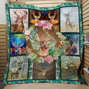 Flower And Sad Quilt Blanket Ver 2  Quilt